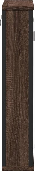 VidaXL Koupelnová skříňka se zrcadlem 42x12x60 cm kompozit [842433] Barva: kouřový dub