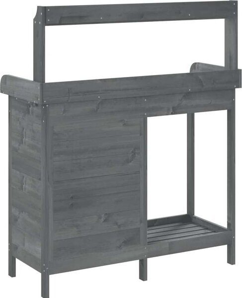 VidaXL Přesazovací stůl se skříňkou 110,5x45x124,5 cm masiv jedle [156345] Barva: tmavě hnědá