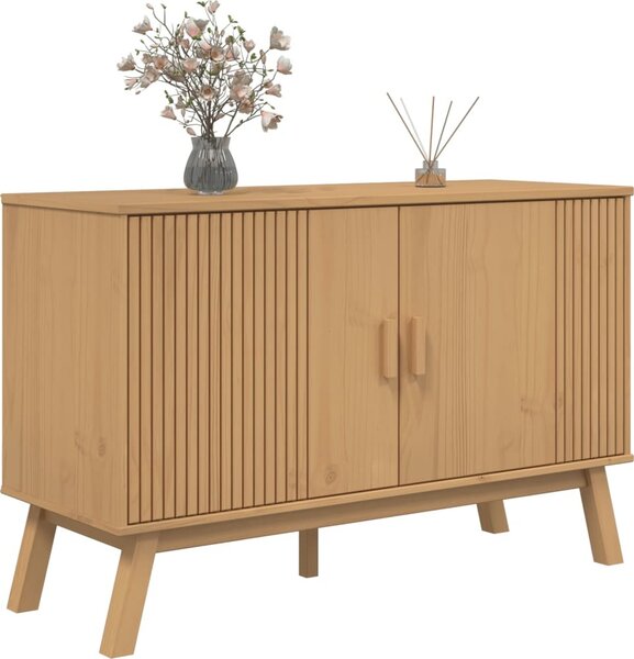 VidaXL Příborník OLDEN 114 x 43 x 73,5 cm masivní borové dřevo [358609] Barva: Hnědá