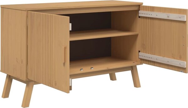 VidaXL Příborník OLDEN 114 x 43 x 73,5 cm masivní borové dřevo [358609] Barva: Hnědá