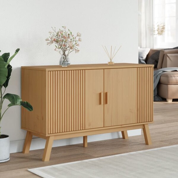 VidaXL Příborník OLDEN 114 x 43 x 73,5 cm masivní borové dřevo [358609] Barva: Hnědá