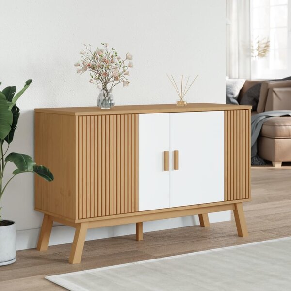 VidaXL Příborník OLDEN 114 x 43 x 73,5 cm masivní borové dřevo [358609] Barva: Hnědá