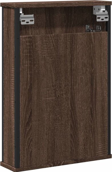 VidaXL Koupelnová skříňka se zrcadlem 42x12x60 cm kompozit [842433] Barva: kouřový dub