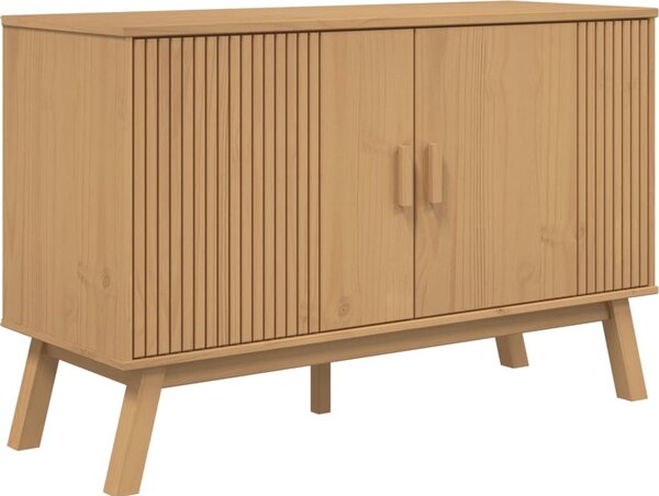 VidaXL Příborník OLDEN 114 x 43 x 73,5 cm masivní borové dřevo [358609] Barva: Hnědá