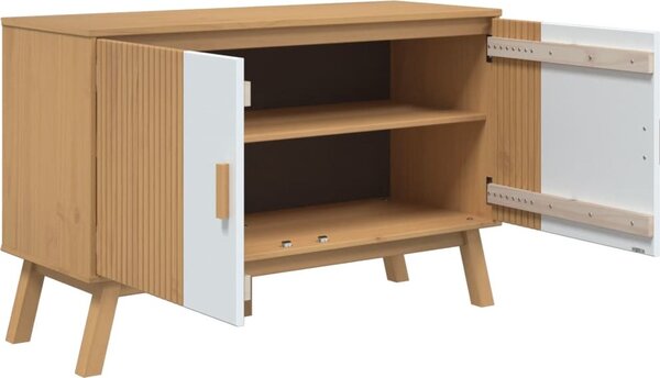 VidaXL Příborník OLDEN 114 x 43 x 73,5 cm masivní borové dřevo [358609] Barva: Hnědá