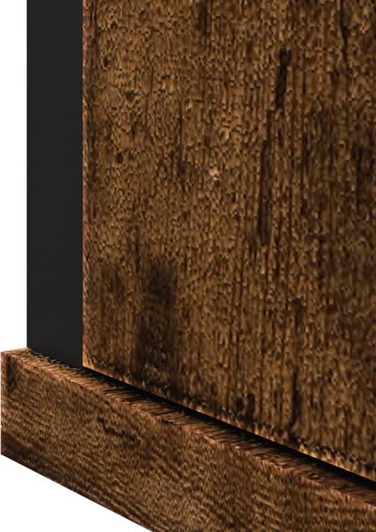 VidaXL Koupelnová skříňka se zrcadlem 42x12x60 cm kompozit [842433] Barva: kouřový dub