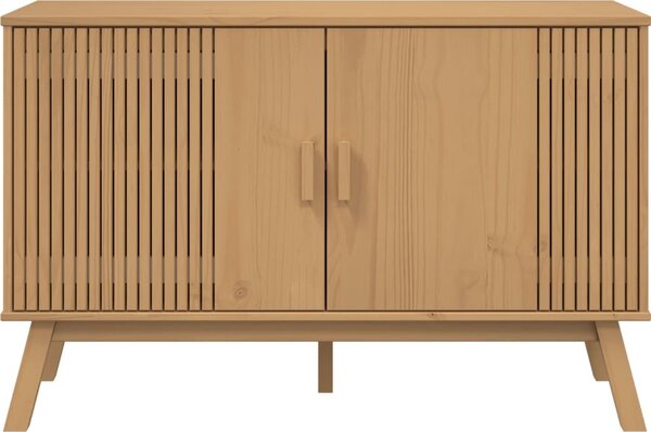 VidaXL Příborník OLDEN 114 x 43 x 73,5 cm masivní borové dřevo [358609] Barva: Hnědá