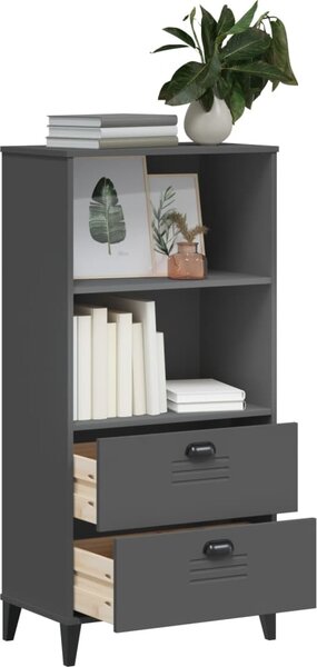 VidaXL Knihovna VIKEN 60 x 35 x 123 cm kompozitní dřevo [374949] Barva: Bílá