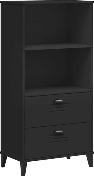 VidaXL Knihovna VIKEN 60 x 35 x 123 cm kompozitní dřevo [374949] Barva: Bílá