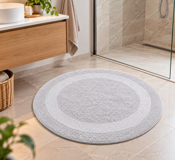Koupelnový kobereček Javo Cotton popelový kruh