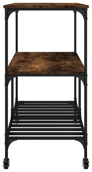VidaXL Kuchyňský vozík 100x50x95 cm kompozitní dřevo [842308] Barva: kouřový dub