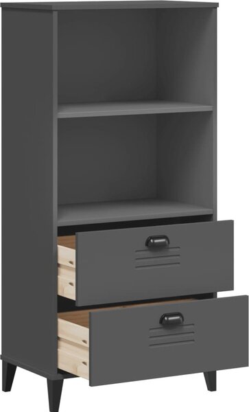 VidaXL Knihovna VIKEN 60 x 35 x 123 cm kompozitní dřevo [374949] Barva: Bílá