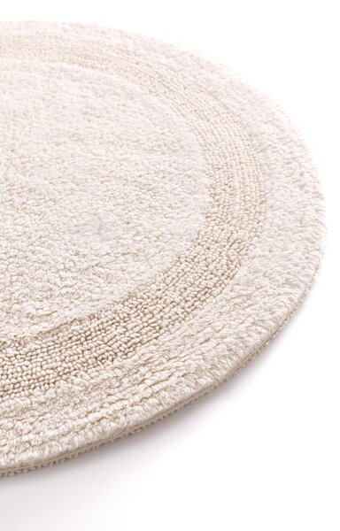 Koupelnový kobereček Javo Cotton přírodní kruh