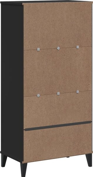 VidaXL Knihovna VIKEN 60 x 35 x 123 cm kompozitní dřevo [374949] Barva: Bílá
