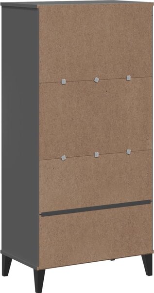 VidaXL Knihovna VIKEN 60 x 35 x 123 cm kompozitní dřevo [374949] Barva: Bílá