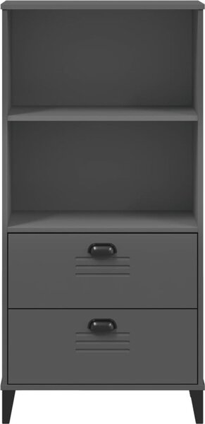 VidaXL Knihovna VIKEN 60 x 35 x 123 cm kompozitní dřevo [374949] Barva: Bílá