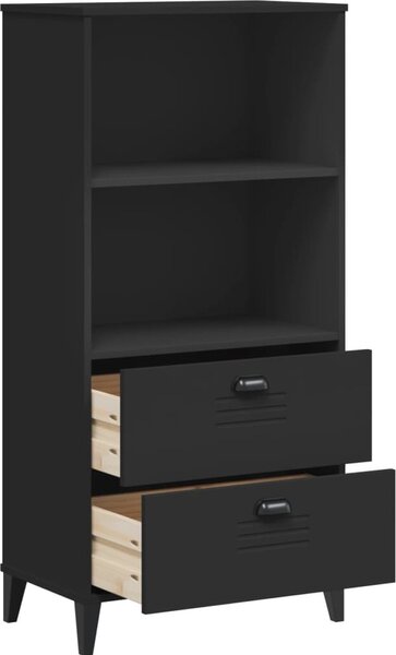 VidaXL Knihovna VIKEN 60 x 35 x 123 cm kompozitní dřevo [374949] Barva: Bílá
