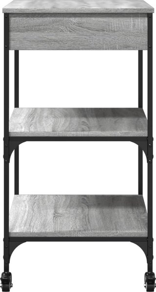 VidaXL Kuchyňský vozík 60 x 48 x 89,5 cm kompozitní dřevo [842374] Barva: kouřový dub