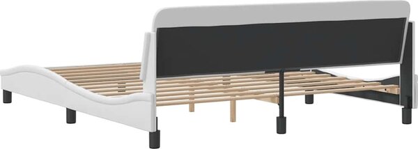 VidaXL Rám postele Dover 180x200 cm umělá kůže [373239] Barva: Šedá