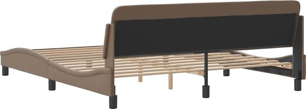 VidaXL Rám postele Dover 180x200 cm umělá kůže [373239] Barva: Šedá
