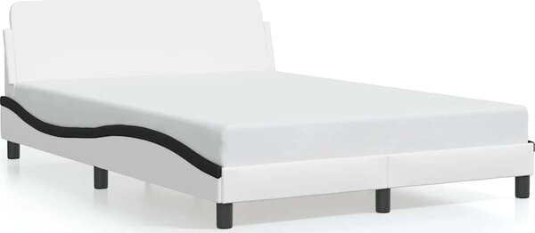 VidaXL Rám postele Dover 140x200 cm umělá kůže [373204] Barva: Šedá