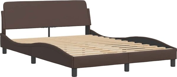 VidaXL Rám postele Dover 140x200 cm umělá kůže [373204] Barva: Šedá