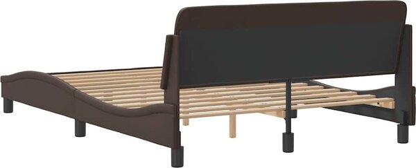 VidaXL Rám postele Dover 140x200 cm umělá kůže [373204] Barva: Šedá