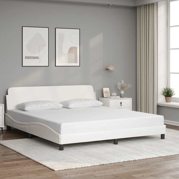 VidaXL Rám postele Dover 180x200 cm umělá kůže [373239] Barva: Šedá