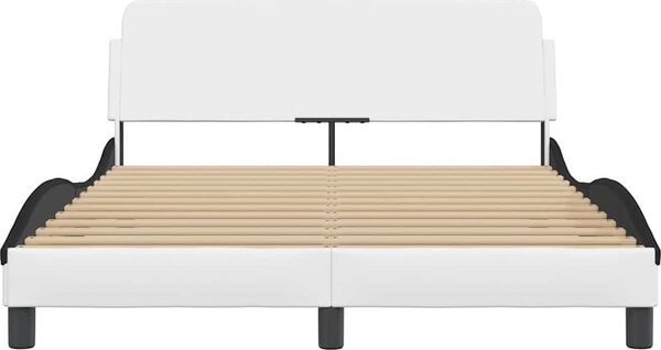 VidaXL Rám postele Dover 140x200 cm umělá kůže [373204] Barva: Šedá