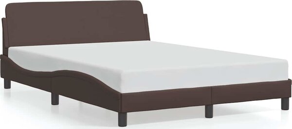 VidaXL Rám postele Dover 140x200 cm umělá kůže [373204] Barva: Šedá
