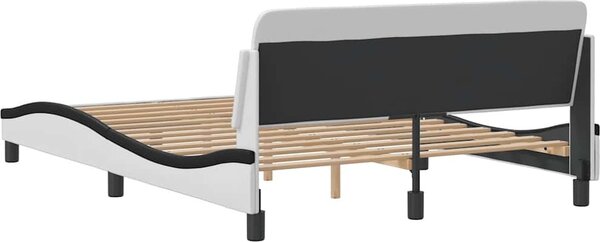 VidaXL Rám postele Dover 140x200 cm umělá kůže [373204] Barva: Šedá