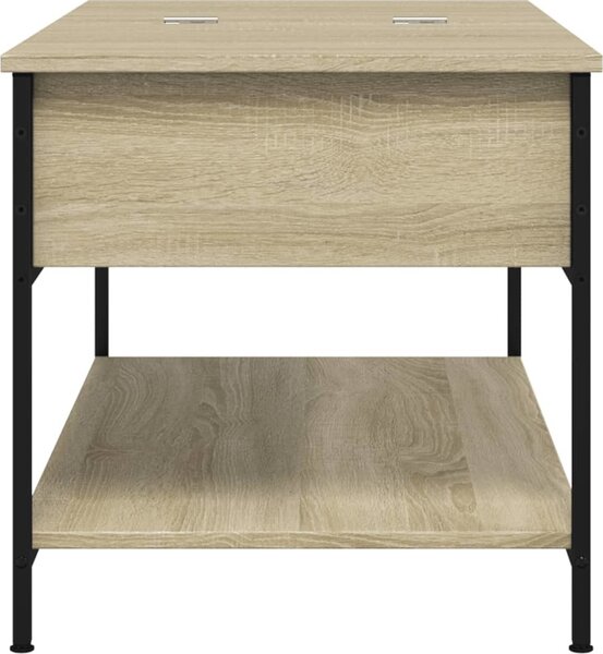 VidaXL Konferenční stolek 100x50x50 cm kompozitní dřevo a kov [845347] Barva: kouřový dub