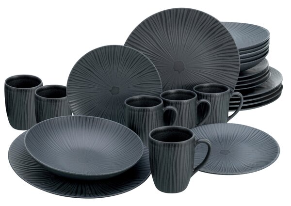 KOMBINOVANÁ SOUPRAVA, 24dílné, kamenina Creatable - Online Only nádobí, Online Only