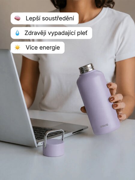 Lehká nerezová lahev EQUA Timeless Sorbeto 600 ml a 1000 ml Objem: 1000 ml