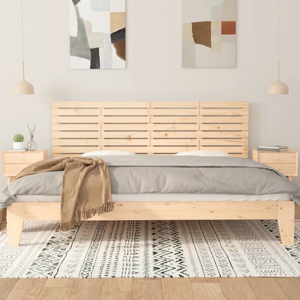 VidaXL Nástěnné čelo postele 166 x 3 x 63 cm masivní borové dřevo [844503] Barva: Přírodní