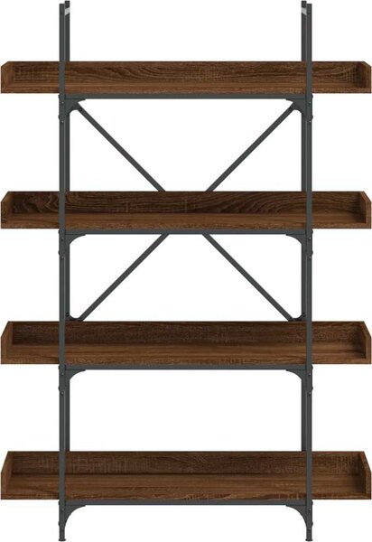VidaXL Knihovna se 4 policemi 100 x 33 x 145,5 cm kompozit [837696] Barva: kouřový dub