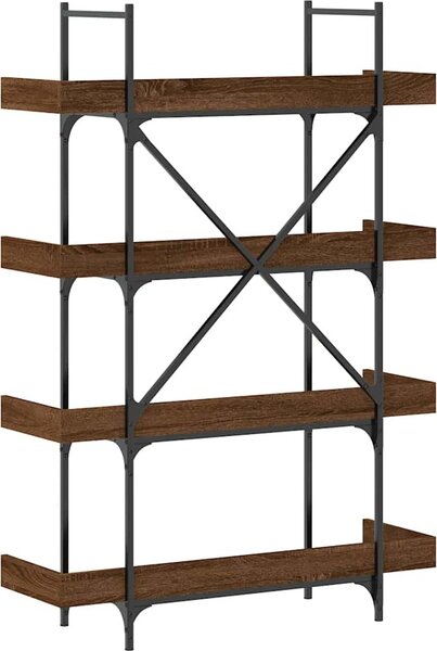 VidaXL Knihovna se 4 policemi 100 x 33 x 145,5 cm kompozit [837696] Barva: kouřový dub