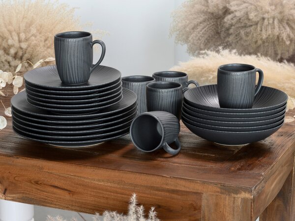 KOMBINOVANÁ SOUPRAVA, 24dílné, kamenina Creatable - Online Only nádobí, Online Only