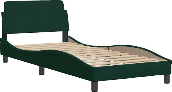 VidaXL Rám postele s čelem Dover 90 x 200 cm samet [373117] Barva: Růžová