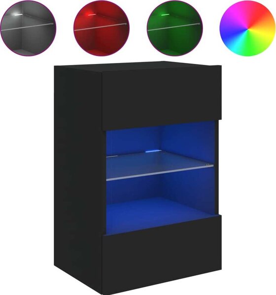 VidaXL Nástěnná TV skříňka s LED osvětlením 40x30x60,5 cm [837082] Barva: Bílá
