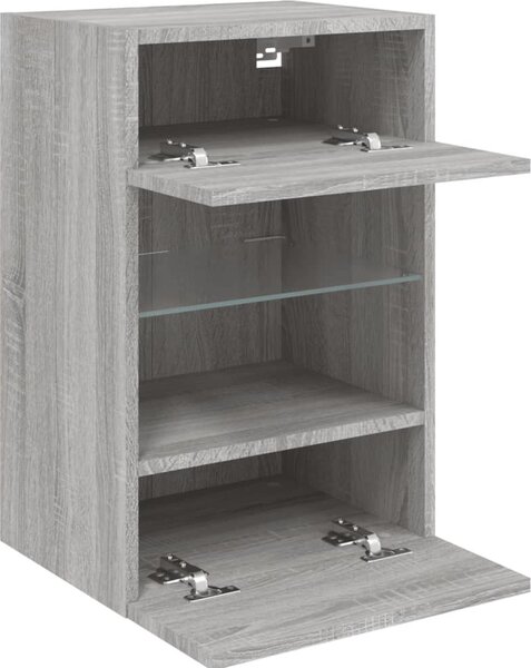 VidaXL Nástěnná TV skříňka s LED osvětlením 40x30x60,5 cm [837082] Barva: Bílá
