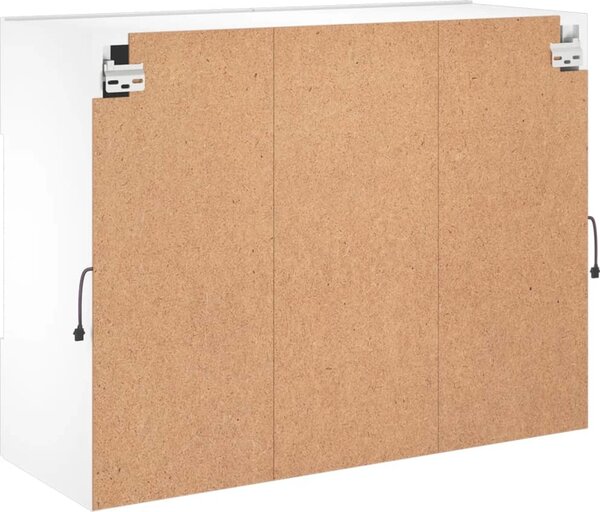 VidaXL Nástěnná TV skříňka s LED osvětlením 78,5 x 30 x 60,5 cm [837105] Barva: Bílá