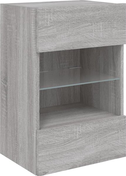 VidaXL Nástěnná TV skříňka s LED osvětlením 40x30x60,5 cm [837082] Barva: Bílá