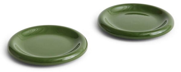 HAY Talíř Barro Ø18 set 2ks, green