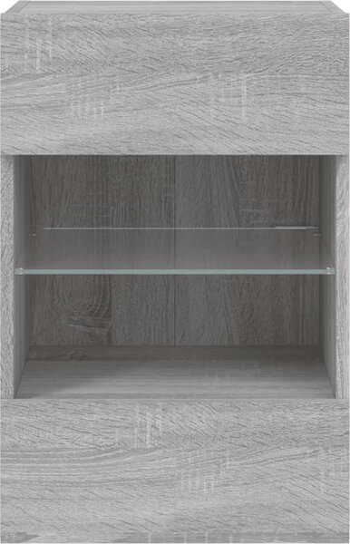 VidaXL Nástěnná TV skříňka s LED osvětlením 40x30x60,5 cm [837082] Barva: Bílá
