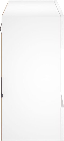 VidaXL Nástěnná TV skříňka s LED osvětlením 78,5 x 30 x 60,5 cm [837105] Barva: Bílá