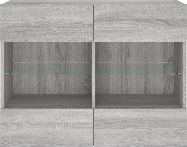 VidaXL Nástěnná TV skříňka s LED osvětlením 78,5 x 30 x 60,5 cm [837105] Barva: Bílá