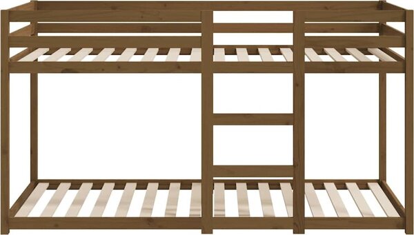 VidaXL Patrová postel 80 x 200 cm masivní borové dřevo [821653] Barva: Přírodní