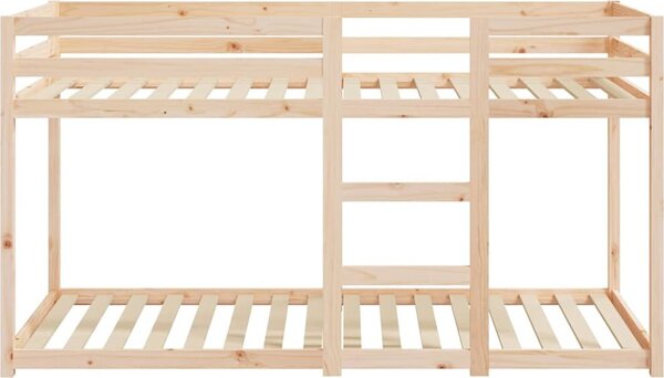 VidaXL Patrová postel 80 x 200 cm masivní borové dřevo [821653] Barva: Přírodní