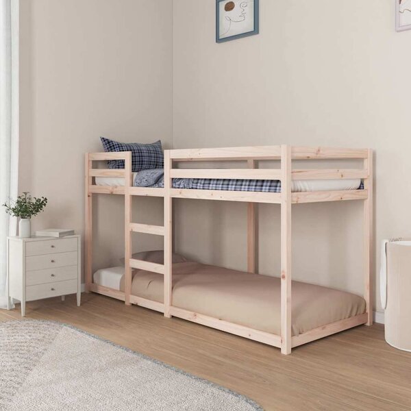 VidaXL Patrová postel 80 x 200 cm masivní borové dřevo [821653] Barva: Přírodní